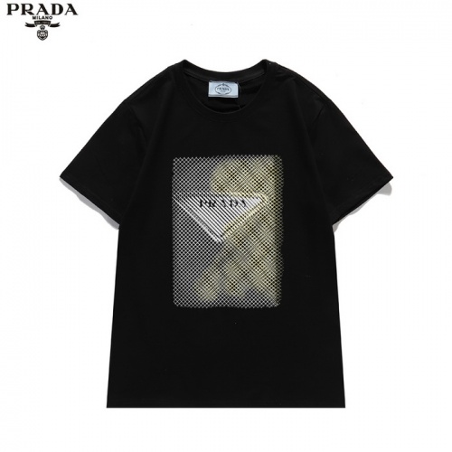 Prada T-Shirts Short Sleeved For Men #839877 $27.00 USD, Wholesale Replica Prada T-Shirts