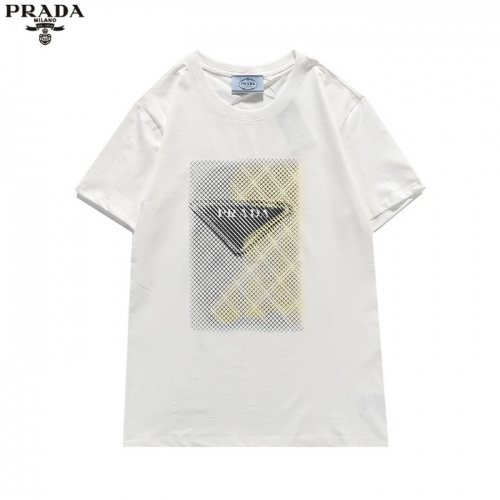 Prada T-Shirts Short Sleeved For Men #839879 $27.00 USD, Wholesale Replica Prada T-Shirts
