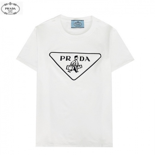 Prada T-Shirts Short Sleeved For Men #839882 $27.00 USD, Wholesale Replica Prada T-Shirts