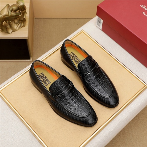 Salvatore Ferragamo Leather Shoes For Men #839916 $80.00 USD, Wholesale Replica Salvatore Ferragamo Leather Shoes