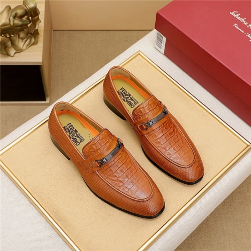 Salvatore Ferragamo Leather Shoes For Men #839917 $80.00 USD, Wholesale Replica Salvatore Ferragamo Leather Shoes