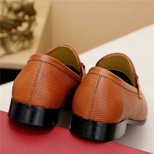 Replica Salvatore Ferragamo Leather Shoes For Men #839917 $80.00 USD for Wholesale
