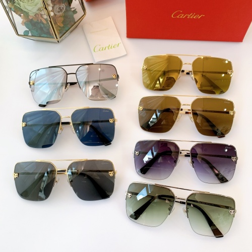 Replica Cartier AAA Quality Sunglasses For Men #840594 $48.00 USD for Wholesale