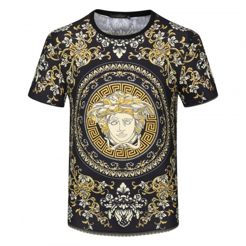 Replica Versace T-Shirts Short Sleeved For Men #840766 $23.00 USD for Wholesale