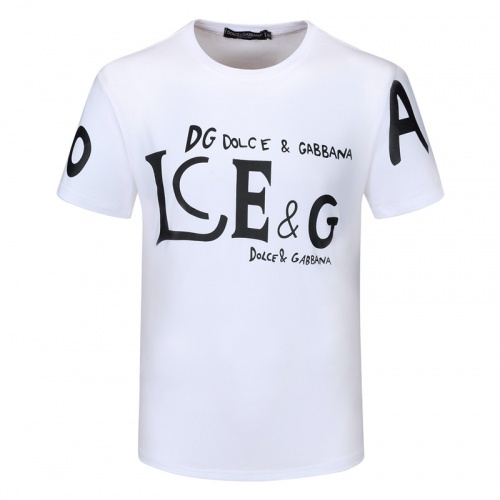 Dolce &amp; Gabbana D&amp;G T-Shirts Short Sleeved For Men #840857 $23.00 USD, Wholesale Replica Dolce &amp; Gabbana D&amp;G T-Shirts