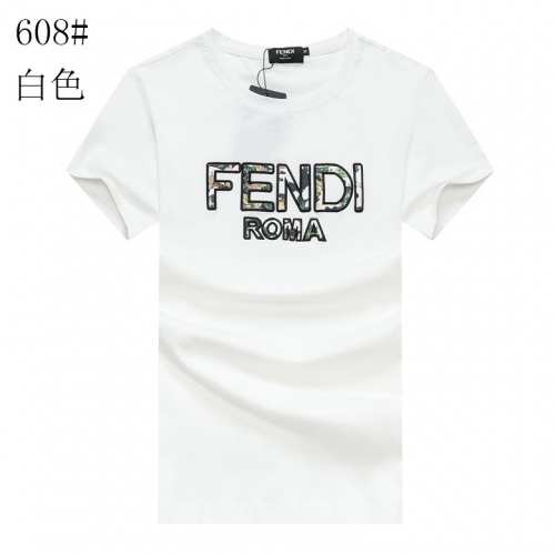 Fendi T-Shirts Short Sleeved For Men #840940 $23.00 USD, Wholesale Replica Fendi T-Shirts
