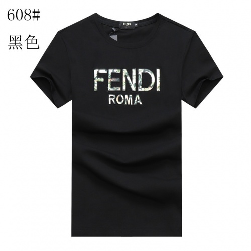 Fendi T-Shirts Short Sleeved For Men #840941 $23.00 USD, Wholesale Replica Fendi T-Shirts