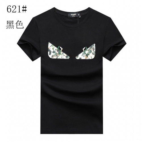Fendi T-Shirts Short Sleeved For Men #840943 $23.00 USD, Wholesale Replica Fendi T-Shirts