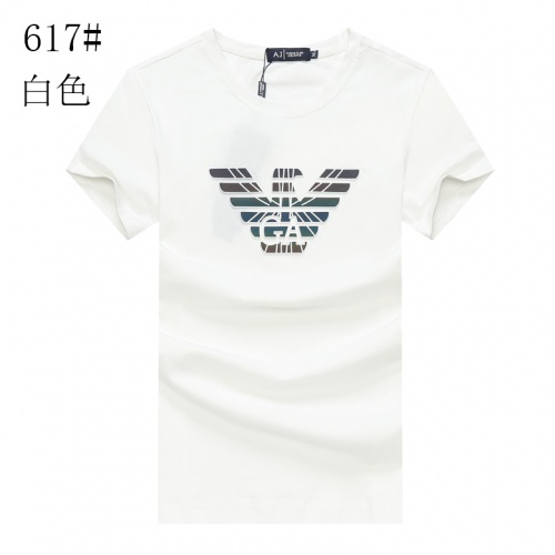 Armani T-Shirts Short Sleeved For Men #840976 $23.00 USD, Wholesale Replica Armani T-Shirts