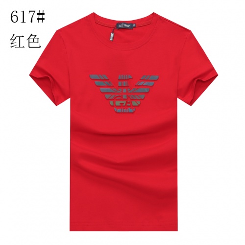 Armani T-Shirts Short Sleeved For Men #840978 $23.00 USD, Wholesale Replica Armani T-Shirts