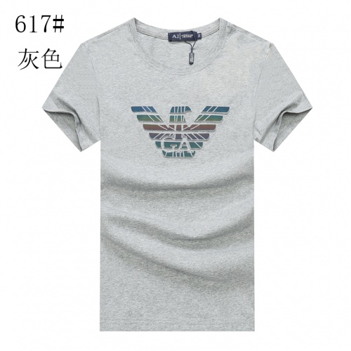 Armani T-Shirts Short Sleeved For Men #840979 $23.00 USD, Wholesale Replica Armani T-Shirts