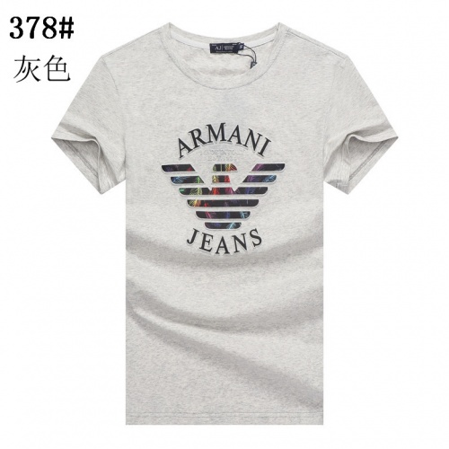 Armani T-Shirts Short Sleeved For Men #841285 $23.00 USD, Wholesale Replica Armani T-Shirts
