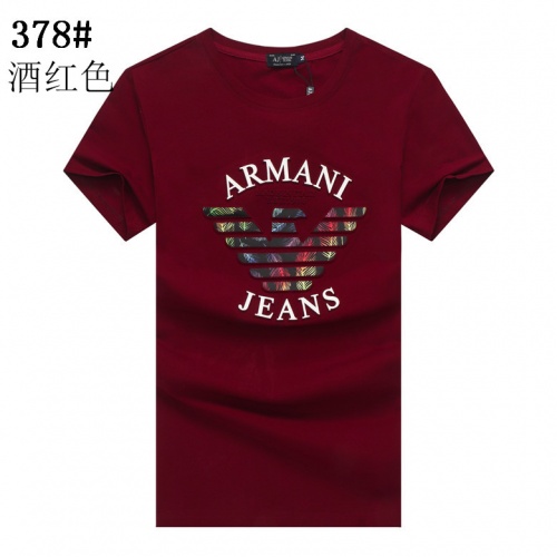 Armani T-Shirts Short Sleeved For Men #841286 $23.00 USD, Wholesale Replica Armani T-Shirts