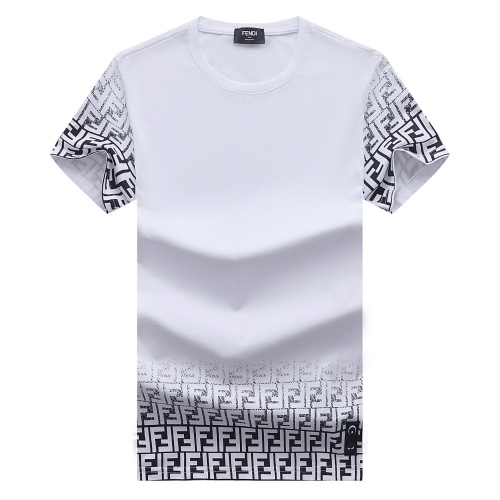 Fendi T-Shirts Short Sleeved For Men #841353 $29.00 USD, Wholesale Replica Fendi T-Shirts