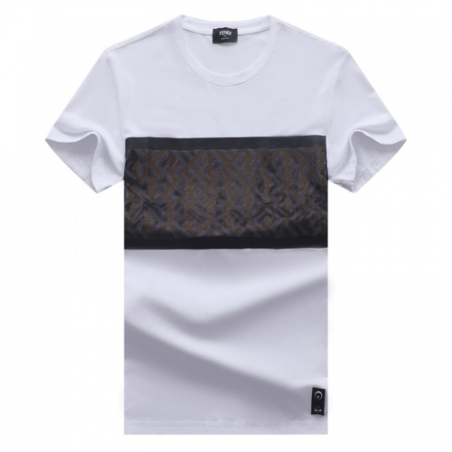 Fendi T-Shirts Short Sleeved For Men #841418 $29.00 USD, Wholesale Replica Fendi T-Shirts