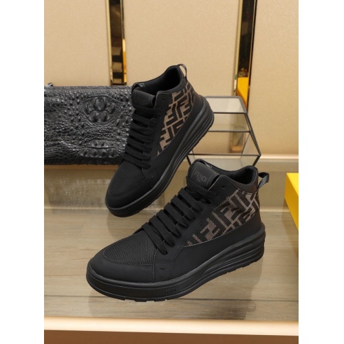 Replica Fendi High Tops Casual Shoes For Men #841420 $96.00 USD for Wholesale