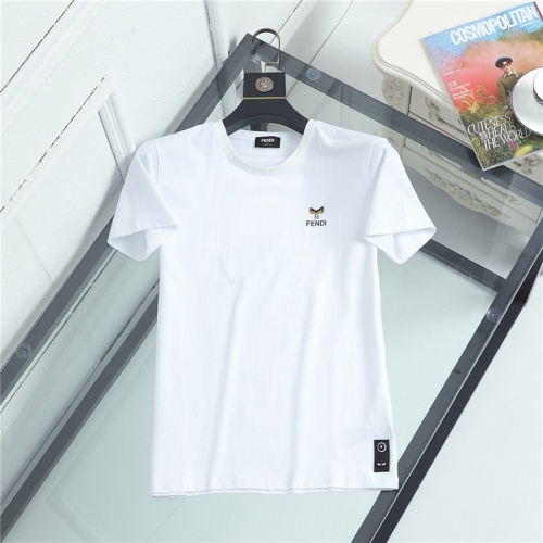 Fendi T-Shirts Short Sleeved For Men #841426 $29.00 USD, Wholesale Replica Fendi T-Shirts