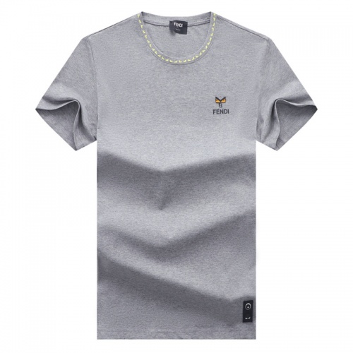 Fendi T-Shirts Short Sleeved For Men #841427 $29.00 USD, Wholesale Replica Fendi T-Shirts