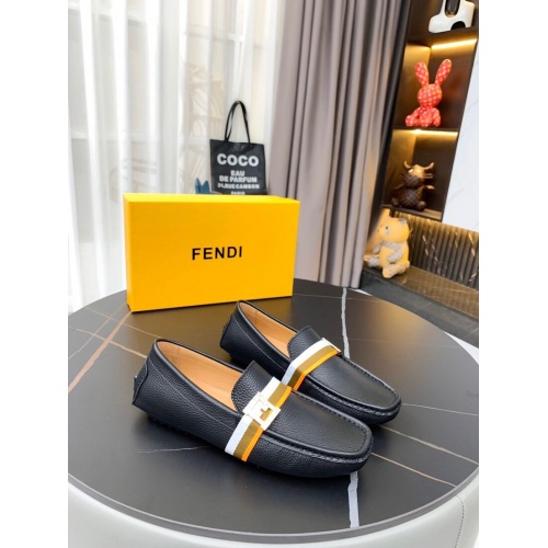 Fendi Leather Shoes For Men #841536 $72.00 USD, Wholesale Replica Fendi Leather Shoes