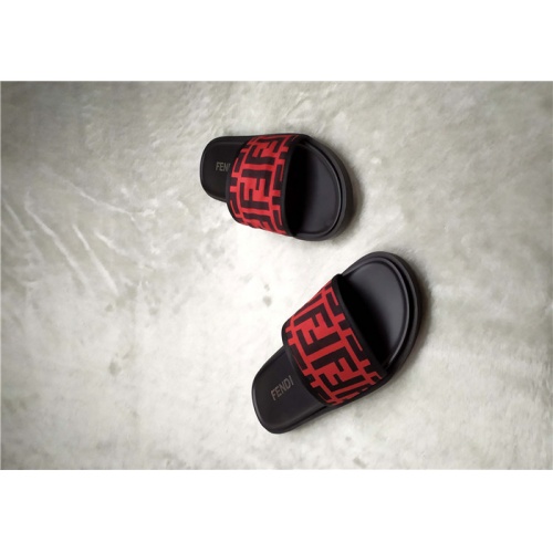 Replica Fendi Slippers For Men #841598 $39.00 USD for Wholesale