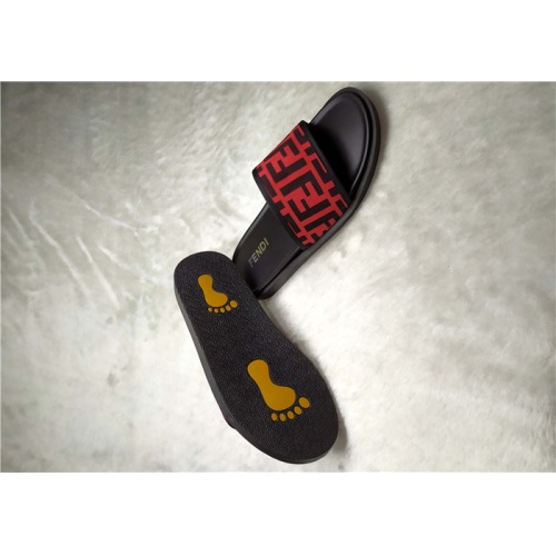 Replica Fendi Slippers For Men #841598 $39.00 USD for Wholesale