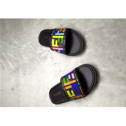 Replica Fendi Slippers For Men #841600 $39.00 USD for Wholesale