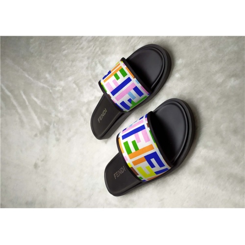 Replica Fendi Slippers For Men #841601 $39.00 USD for Wholesale