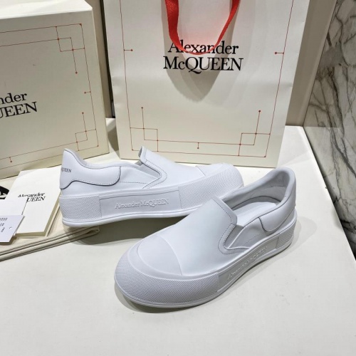 Replica Alexander McQueen Casual Shoes For Women #841765 $95.00 USD for Wholesale
