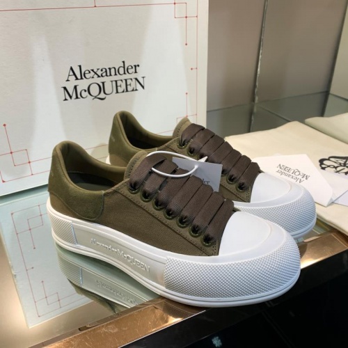 Replica Alexander McQueen Casual Shoes For Women #841767 $93.00 USD for Wholesale