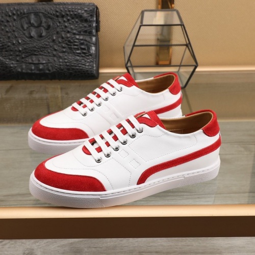 Replica Hermes Casual Shoes For Men #841906 $85.00 USD for Wholesale