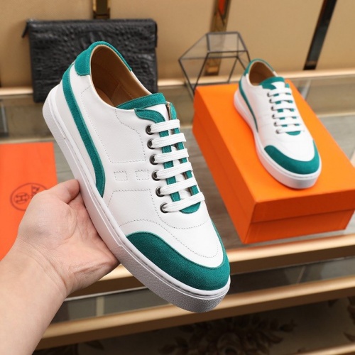 Replica Hermes Casual Shoes For Men #841907 $85.00 USD for Wholesale