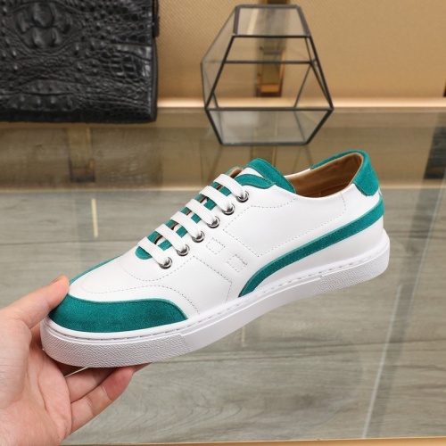Replica Hermes Casual Shoes For Men #841907 $85.00 USD for Wholesale