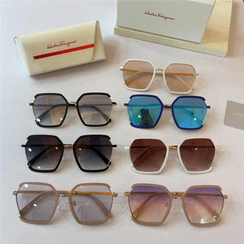 Replica Salvatore Ferragamo AAA Quality Sunglasses #842066 $54.00 USD for Wholesale