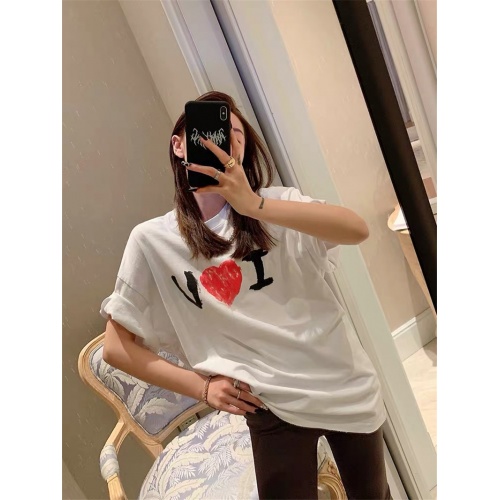 Replica Balenciaga T-Shirts Short Sleeved For Women #842164 $29.00 USD for Wholesale