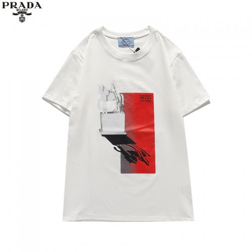 Prada T-Shirts Short Sleeved For Unisex #842317 $29.00 USD, Wholesale Replica Prada T-Shirts