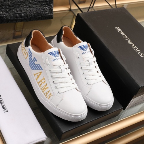 Armani Casual Shoes For Men #842464 $85.00 USD, Wholesale Replica Armani Casual Shoes