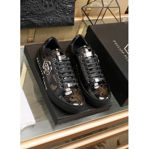 Philipp Plein PP Leather Shoes For Men #842472 $85.00 USD, Wholesale Replica Philipp Plein PP Leather Shoes