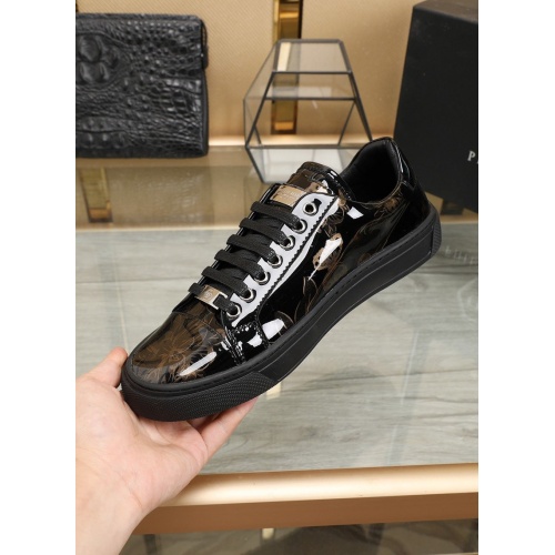 Replica Philipp Plein PP Leather Shoes For Men #842472 $85.00 USD for Wholesale