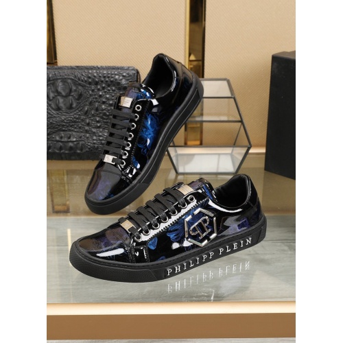 Replica Philipp Plein PP Leather Shoes For Men #842473 $85.00 USD for Wholesale