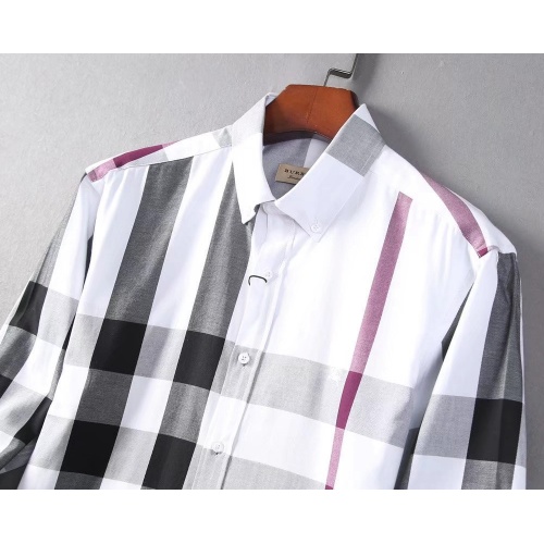 Replica Burberry Shirts Long Sleeved For Men #842543 $42.00 USD for Wholesale