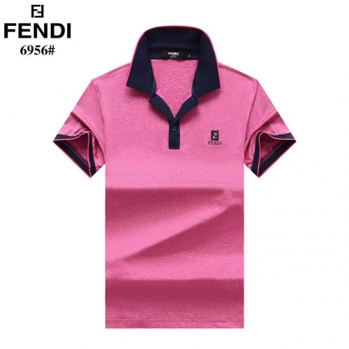 Fendi T-Shirts Short Sleeved For Men #842655 $27.00 USD, Wholesale Replica Fendi T-Shirts