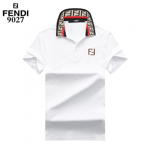 Fendi T-Shirts Short Sleeved For Men #842670 $27.00 USD, Wholesale Replica Fendi T-Shirts