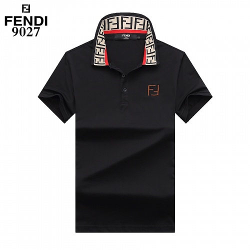 Fendi T-Shirts Short Sleeved For Men #842671 $27.00 USD, Wholesale Replica Fendi T-Shirts
