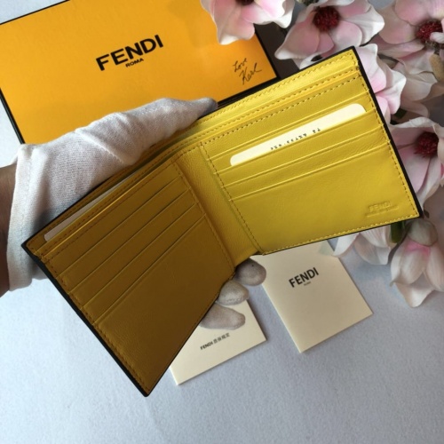 Replica Fendi AAA  Quality Wallet For Men #842672 $52.00 USD for Wholesale
