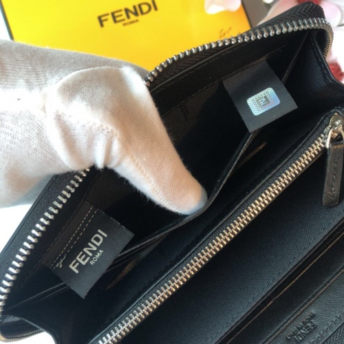 Replica Fendi AAA  Quality Wallet For Men #842673 $64.00 USD for Wholesale