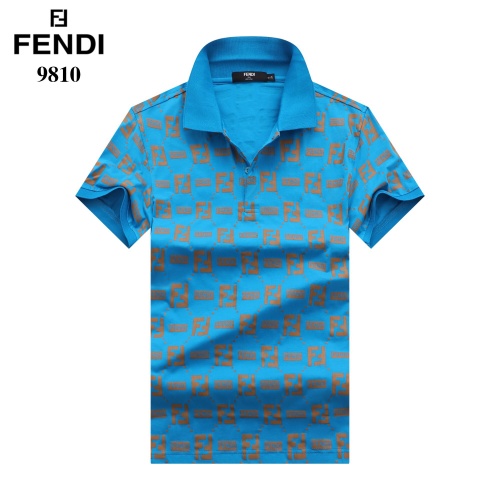 Fendi T-Shirts Short Sleeved For Men #842681 $27.00 USD, Wholesale Replica Fendi T-Shirts