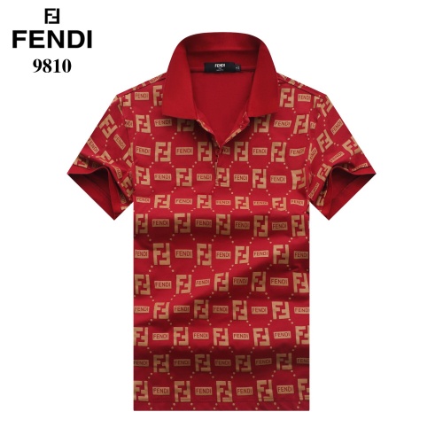 Fendi T-Shirts Short Sleeved For Men #842682 $27.00 USD, Wholesale Replica Fendi T-Shirts