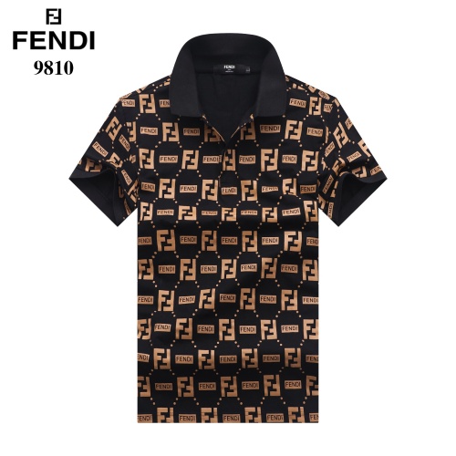 Fendi T-Shirts Short Sleeved For Men #842684 $27.00 USD, Wholesale Replica Fendi T-Shirts
