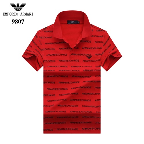 Armani T-Shirts Short Sleeved For Men #842689 $27.00 USD, Wholesale Replica Armani T-Shirts