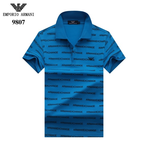 Armani T-Shirts Short Sleeved For Men #842691 $27.00 USD, Wholesale Replica Armani T-Shirts